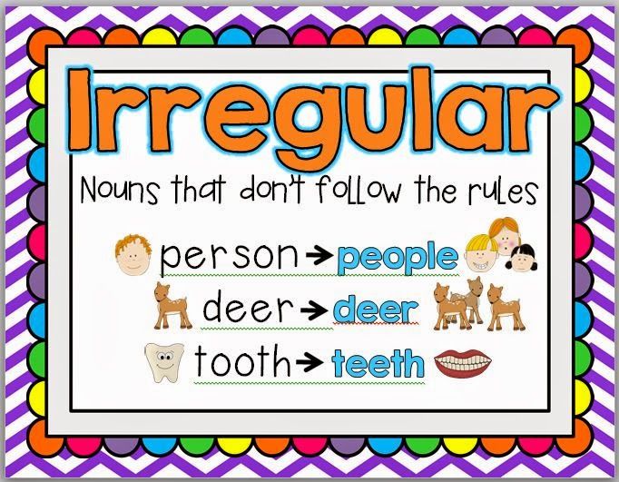 List Of 100 Irregular Plural Nouns In English